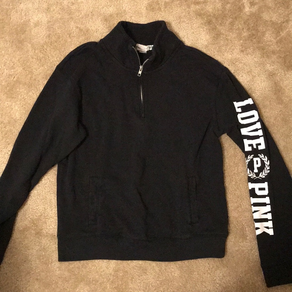 VS PINK QUARTER ZIP